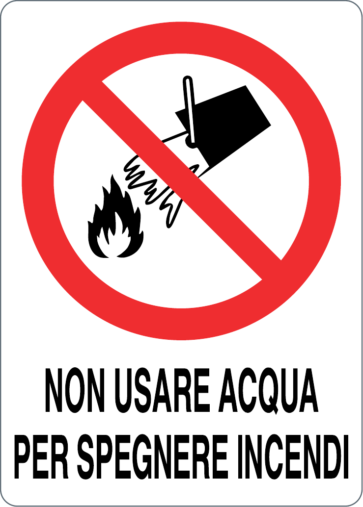 Cartello vietato usare acqua 1030