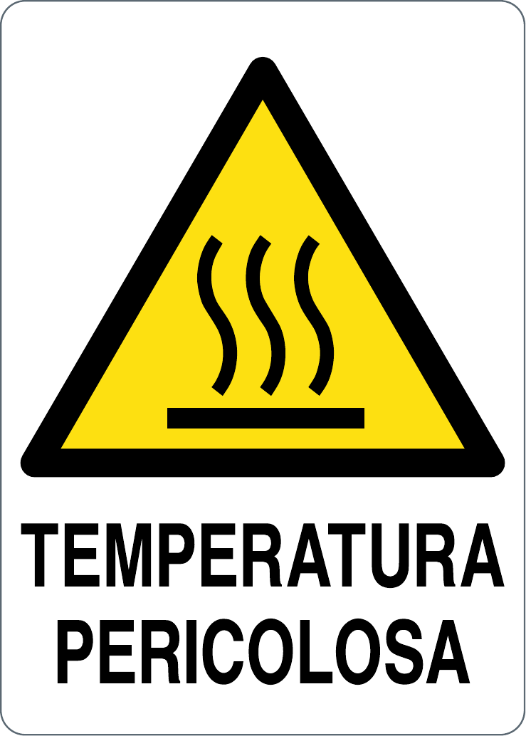 Cartello temperatura pericolosa 2054