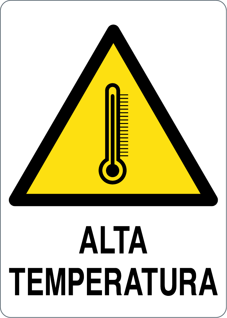 Cartello alta temperatura 2055