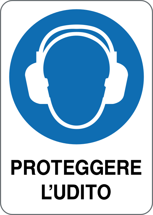 Cartello proteggere l'udito 3954