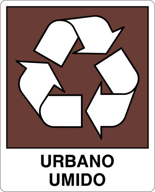Cartello urbano umido - raccolta differenziata 9109