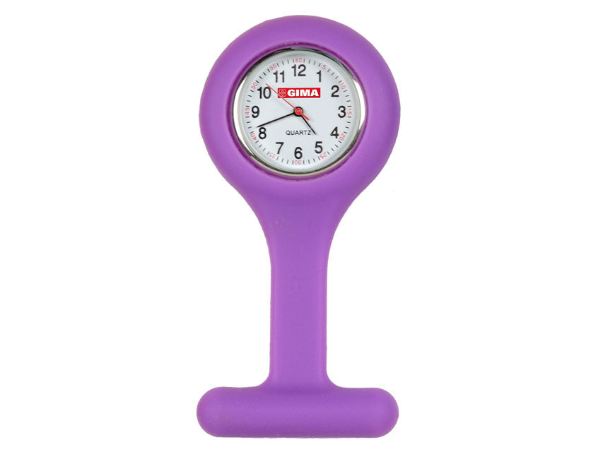 RELOJ DE ENFERMERA - redondo - violeta