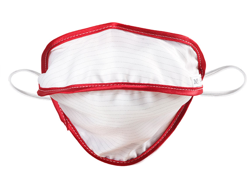 MASCARILLA REUTILIZABLE MYCROCLEAN BFE 99,8% - blanco/rojo