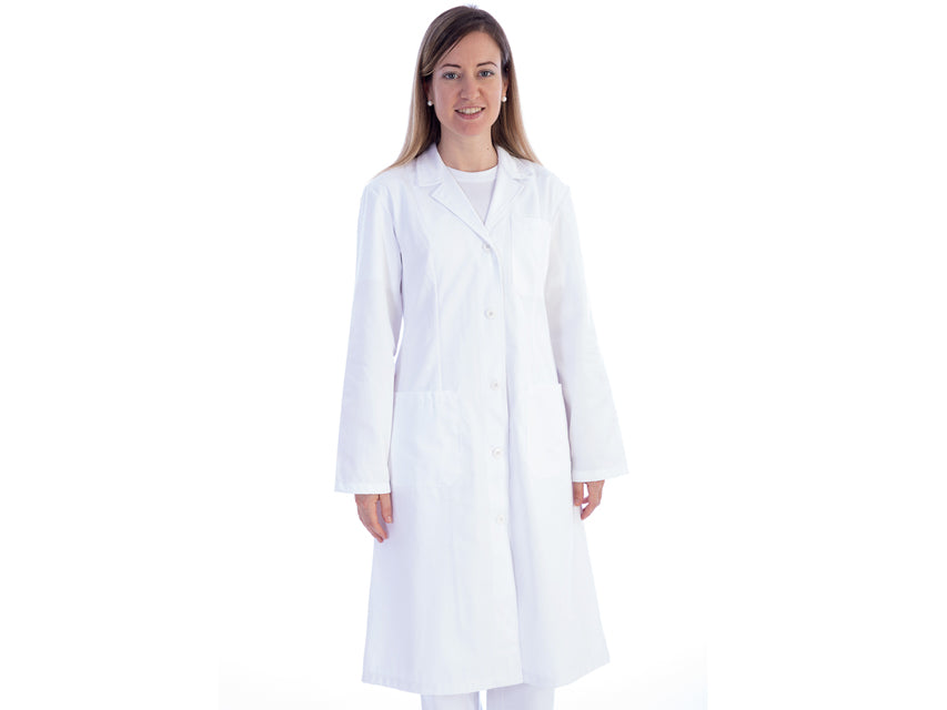 ABRIGO BLANCO - algodón/poliéster - mujer - talla M