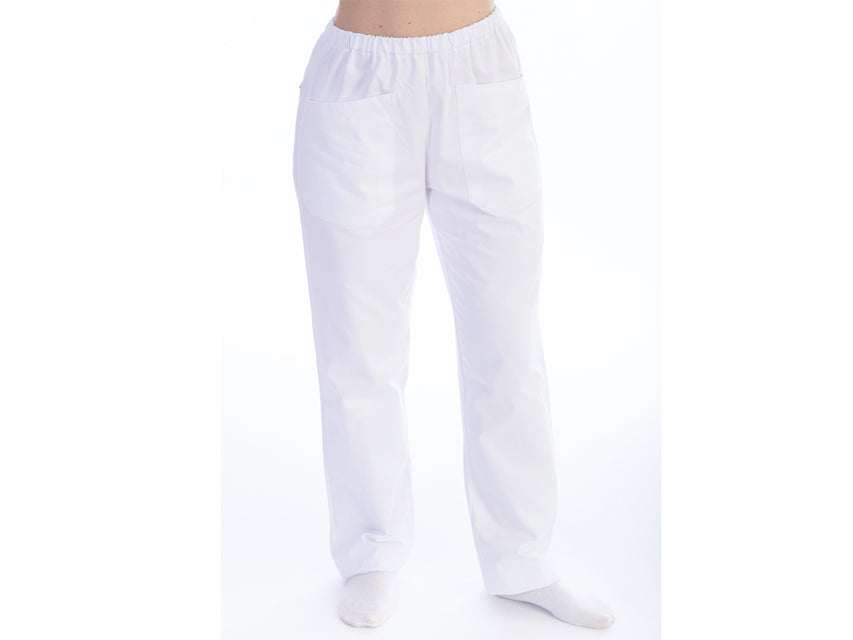 PANTALONI - cotone/poliestere - unisex - taglia XL bianchi