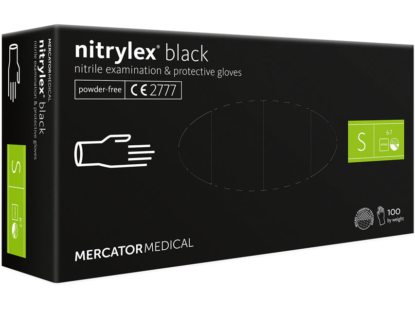GUANTES DE NITRILO NITRYLEX NEGRO - pequeños