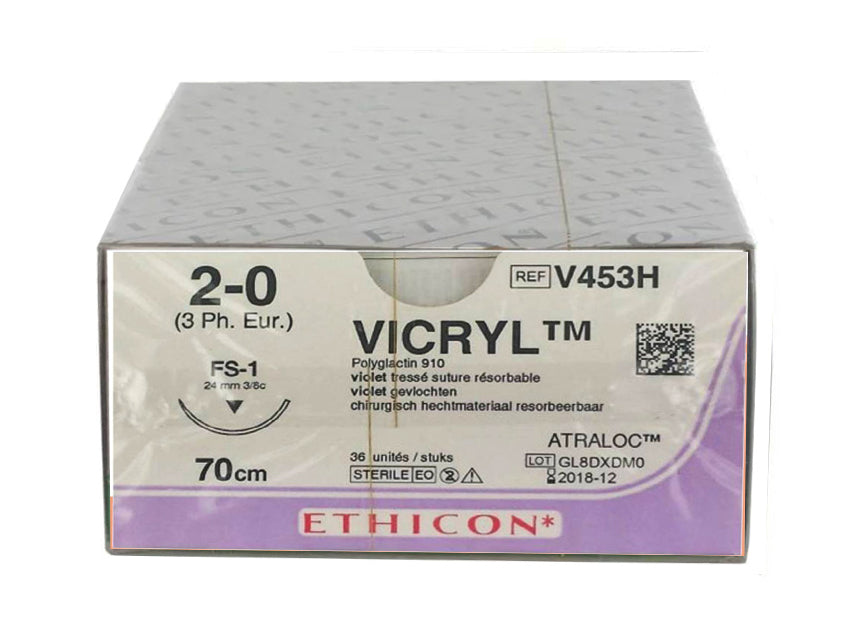 SUTURA ASSORBIBILE ETHICON VICRYL - 2/0 ago 24 mm