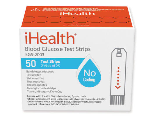 TIRAS DE GLUCOSA iHEALTH para 23509,23510,23514