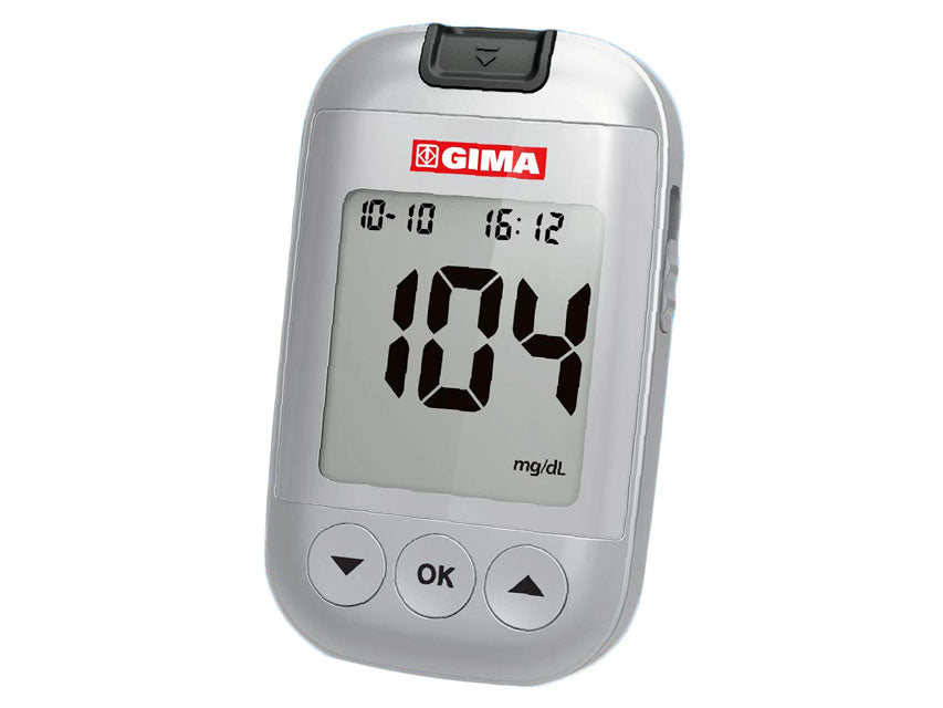 KIT COMPLETO GLUCOMETRO GIMA Bluetooth mg/dl - GB, FR, ES, IT