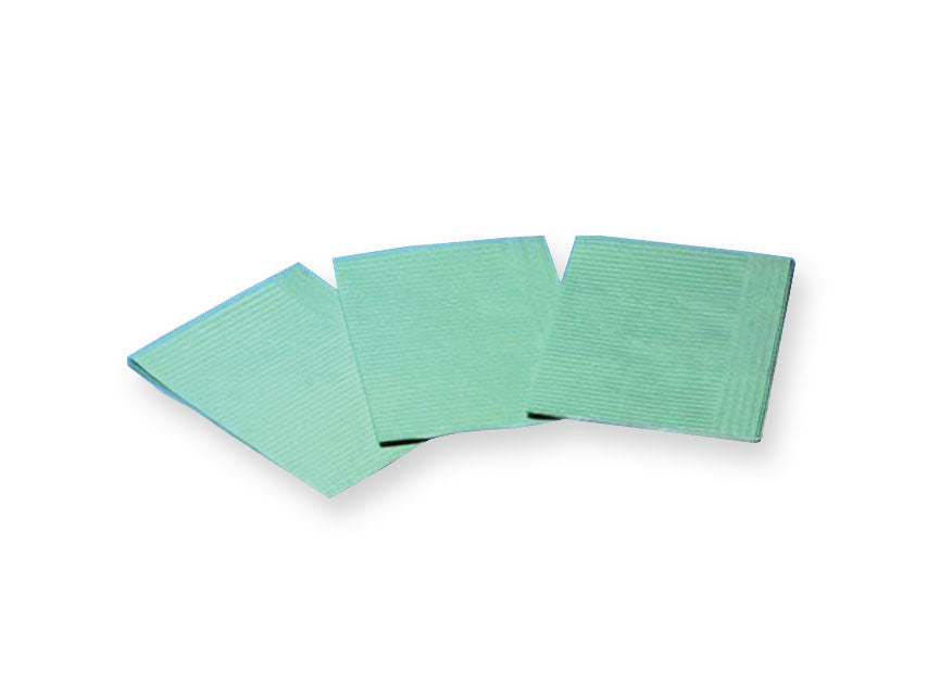 TOALLITAS DE POLITENO 33x45 cm - verde claro