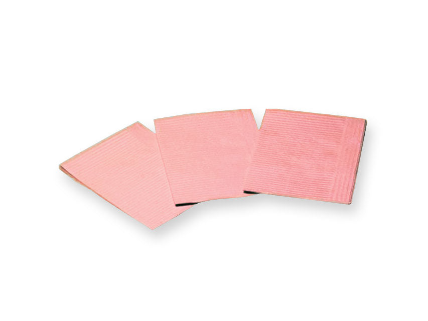 TOALLITAS DE POLITENO 33x45 cm - rosa