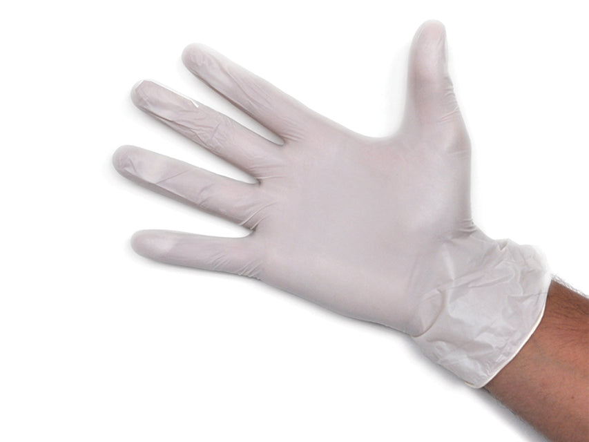 GUANTES DE VINILO elásticos sin polvo - pequeños