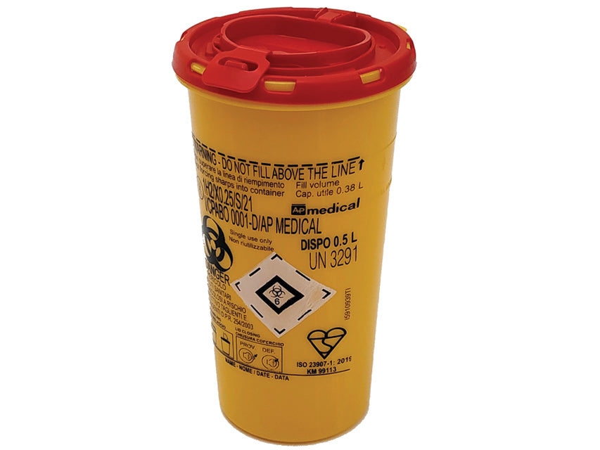 CONTENEDOR DE RESIDUOS CORTADOS - 0,5 litros