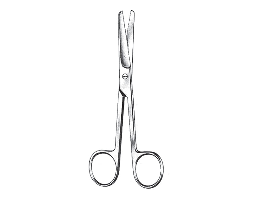 TIJERAS RECTAS - puntas romas - 11,5 cm