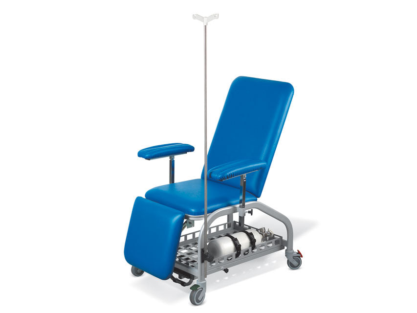 SILLÓN DONANTE con ruedas - azul