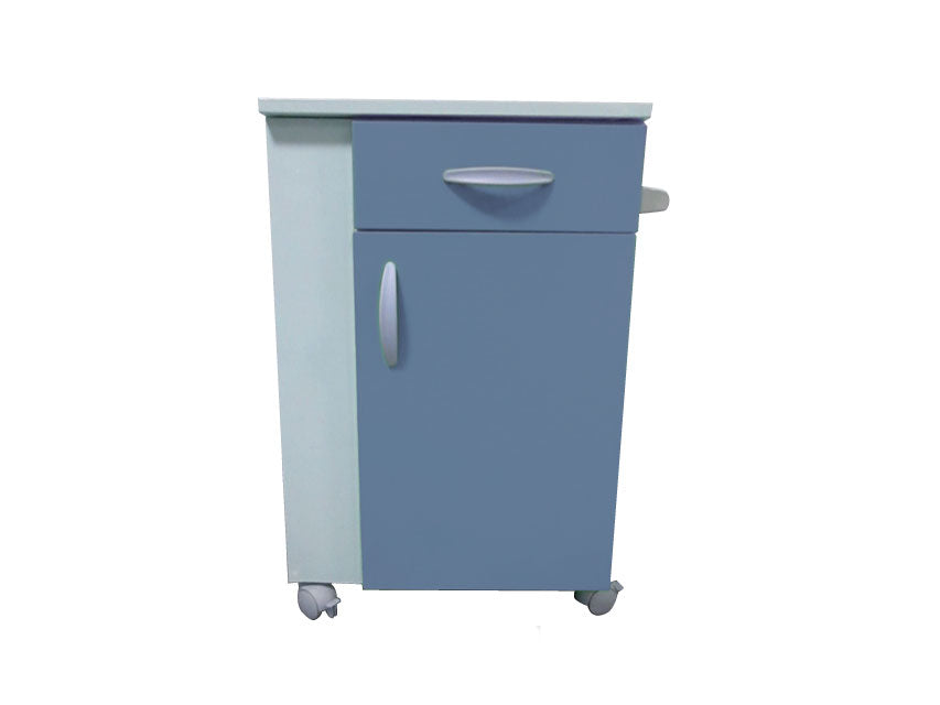 COMODINO FEBO CON PORTA BOTTIGLIA - blu