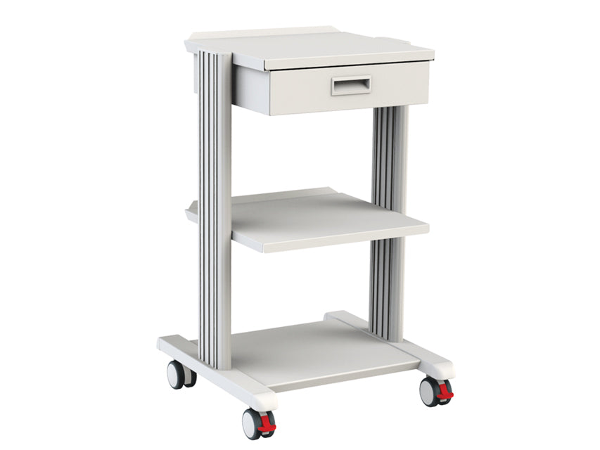 CARRELLO SMART - 2 ripiani 40x36 cm + base + cassetto