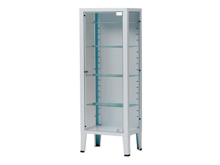 VITRINA 1 PUERTA - 3 estantes - vidrio templado