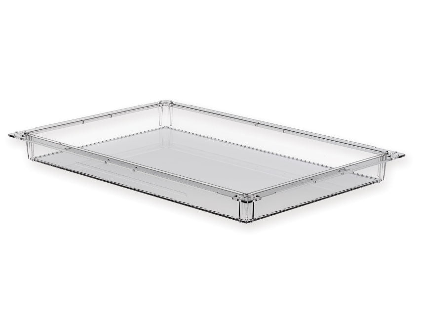 CASSETTO ISO PLASTICA TRASPARENTE 600x400x50 mm - chiuso