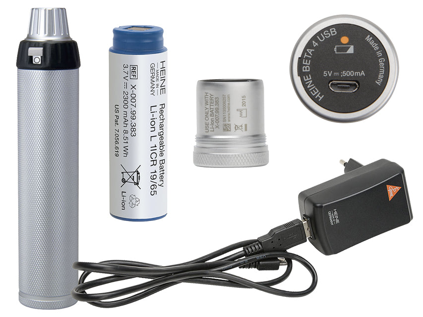 KIT MANICO Li-Ion RICARICABILE HEINE BETA4 USB - X-007.99.388