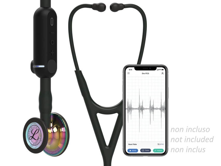 3M LITTMANN STETOSCOPIO CORE DIGITAL - 8572 - nero - finitura arcobaleno brillante