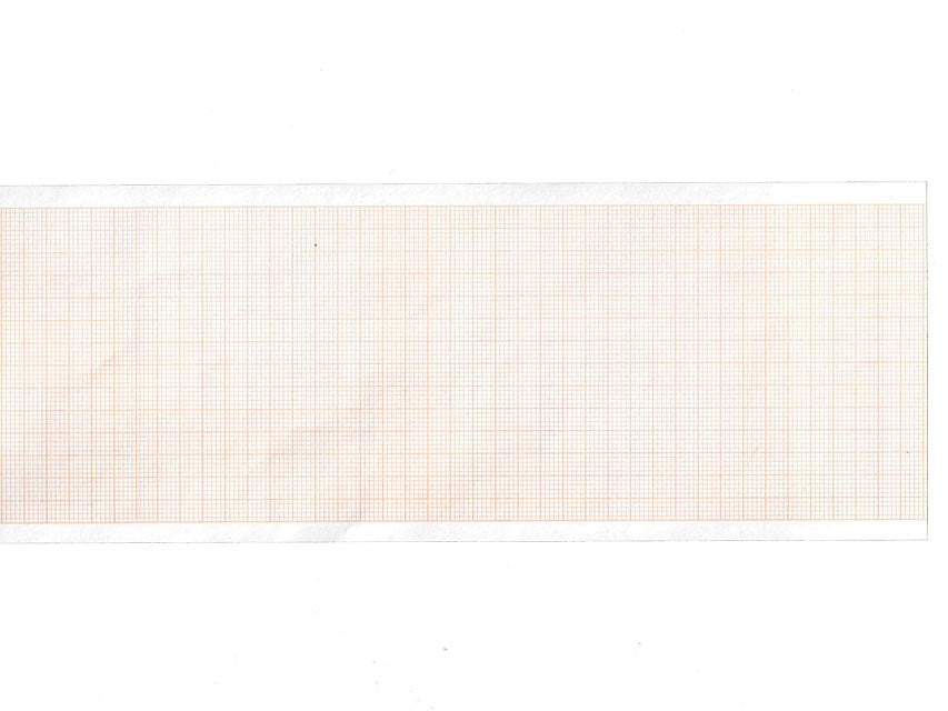 Carta termica ECG 80x20 mmxm - rotolo griglia arancio