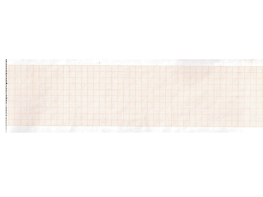 Carta termica ECG 63x30 mmxm - rotolo griglia arancio