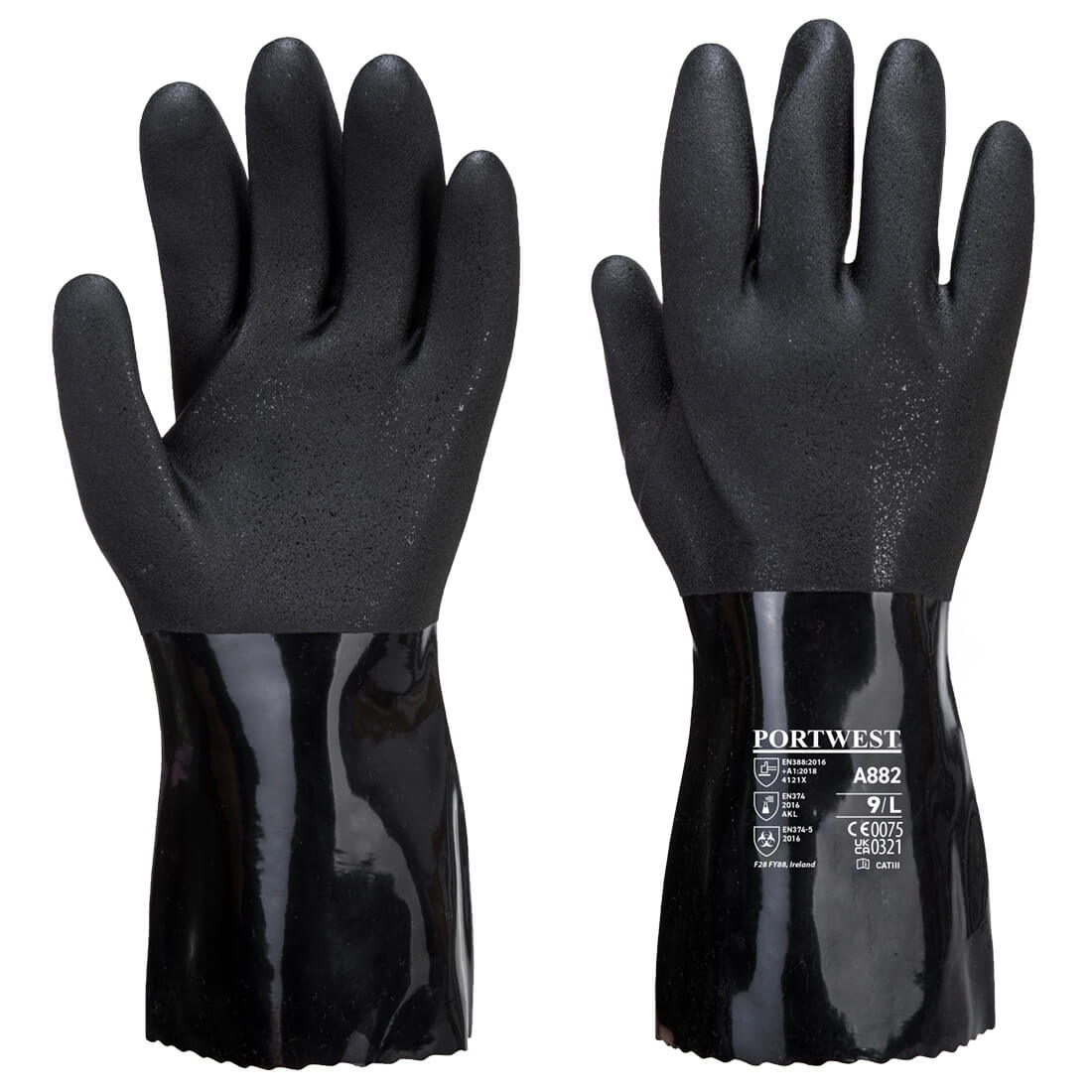 Guanto protezione chimica ESD in PVC