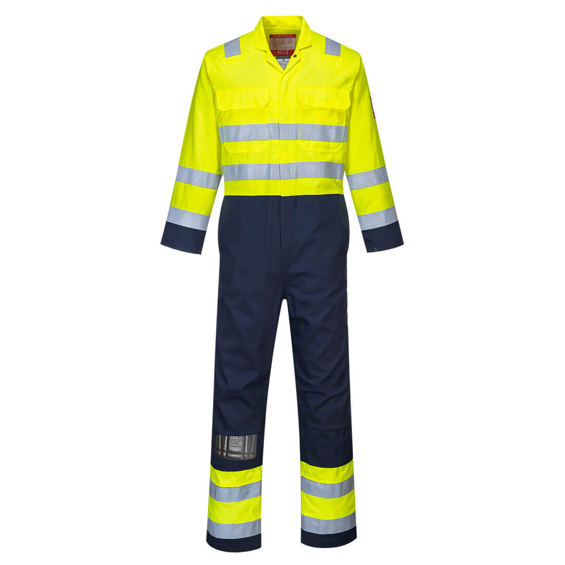 BIZ7YNR - Tuta da lavoro Hi-Vis Bizflame Work Antistatica
