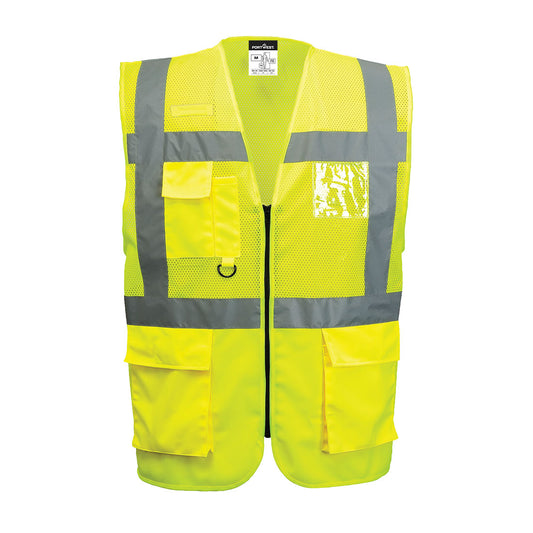 C496YER - Gilet Executive Madrid Mesh Hi-Vis