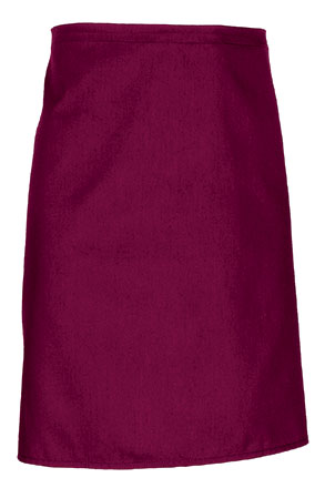 Grembiule senza pettorina lungo e senza tasche Merlot
