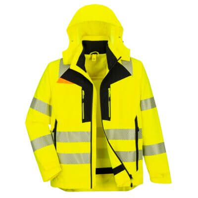 DX466YBR - Chaqueta de invierno de alta visibilidad DX4 4 en 1