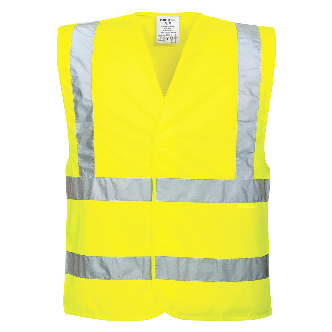 EC76YER - Chaleco Eco de Alta Visibilidad (Pack de 10)