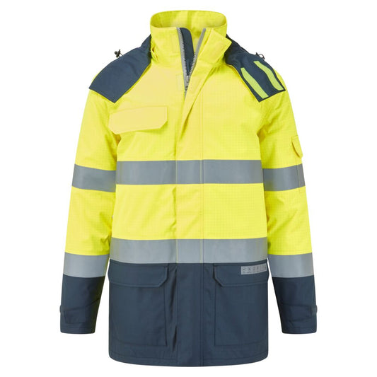 FR617YNR - Giacca invernale FR Bizflame Rain+ Hi-Vis Multi-Norma a contrasto