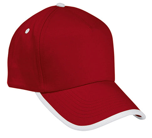 Cappellino a 5 pannelli bicolore Combi
