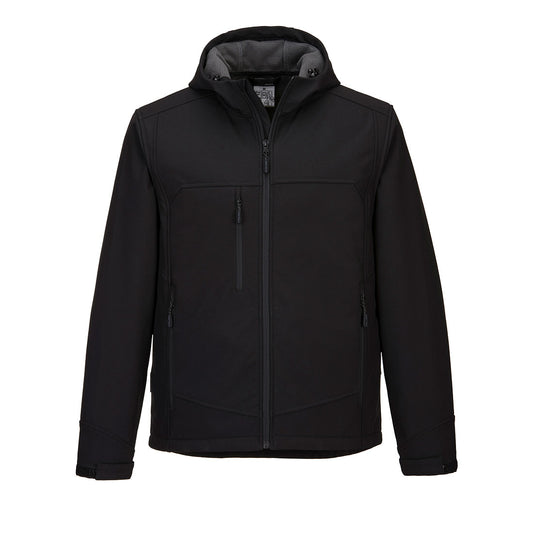 KX362BKR - Softshell con cappuccio KX3 (3 Strati)