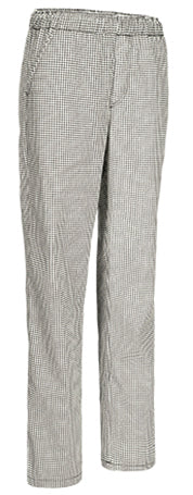 Pantalone da chef in gessato e pied de poule Sirloin