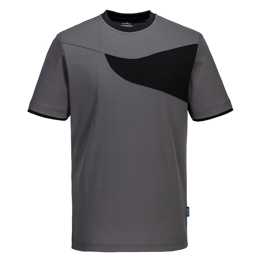 PW211ZBR - Camiseta Alta Visibilidad Confort Algodón Bicolor