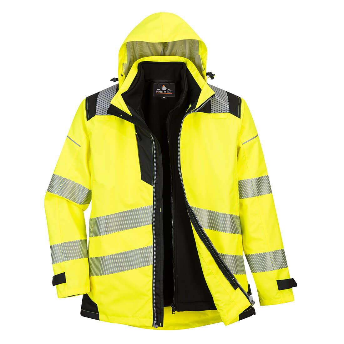 PW365YBR - Giacca PW3 Hi-Vis 3 in 1
