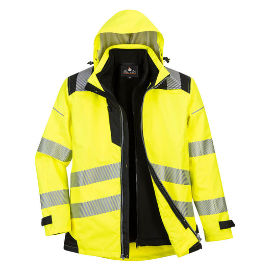 PW365YBR - Giacca PW3 Hi-Vis 3 in 1