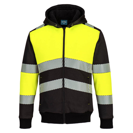 PW377YBR - PW3 Felpa invernale con cappuccio con zip Classe 1