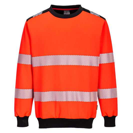 PW379RBK - Felpa girocollo PW3 Hi-Vis