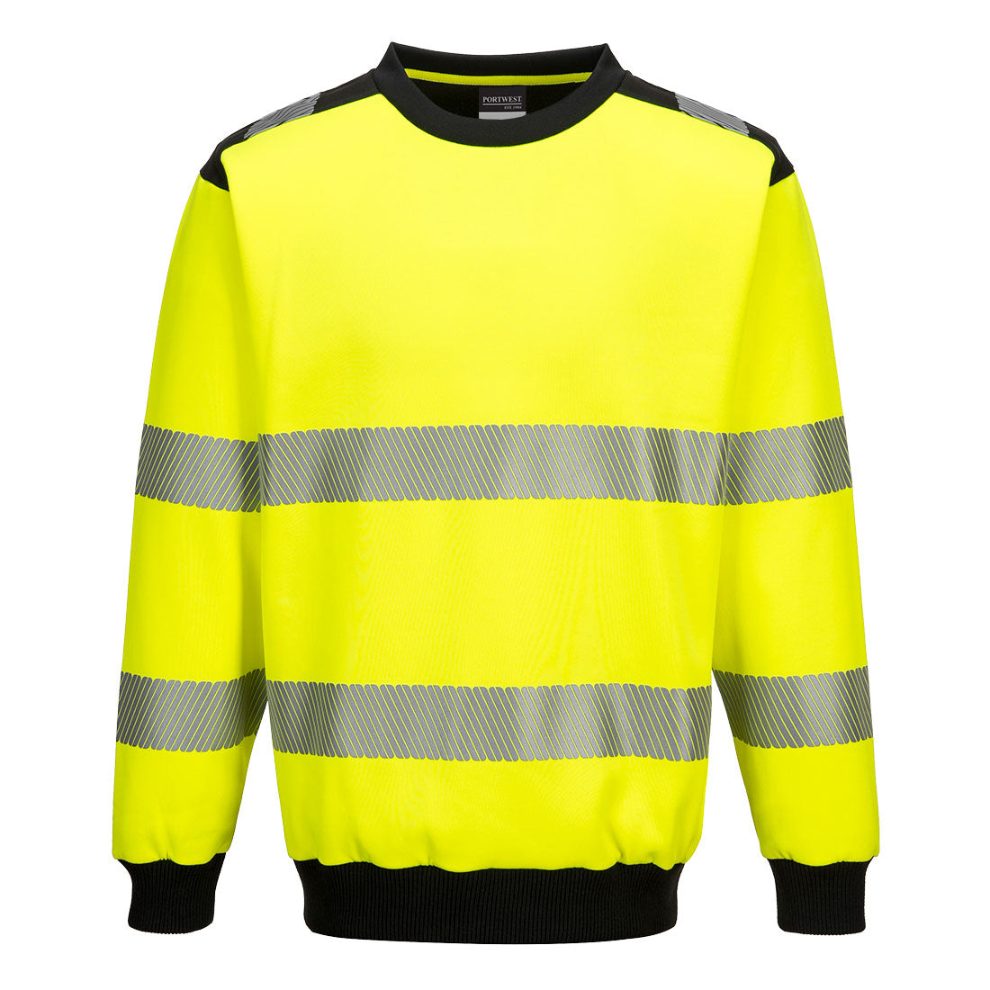 PW379YBR - Sudadera de alta visibilidad PW3 con cuello redondo