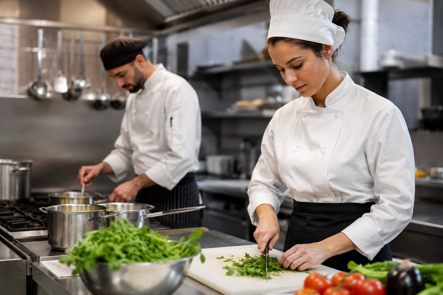 Abbigliamento professionale per la cucina: divise, pantaloni, guanti e DPI indispensabili per chef e ristoratori