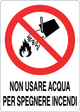 Cartello vietato usare acqua 1030