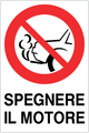 Cartello spegnere il motore 1426