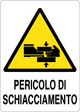 Cartello pericolo di schiacciamento 2052