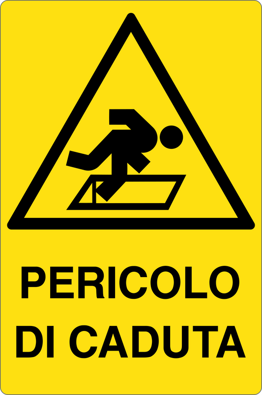 Cartello pericolo di caduta 2304