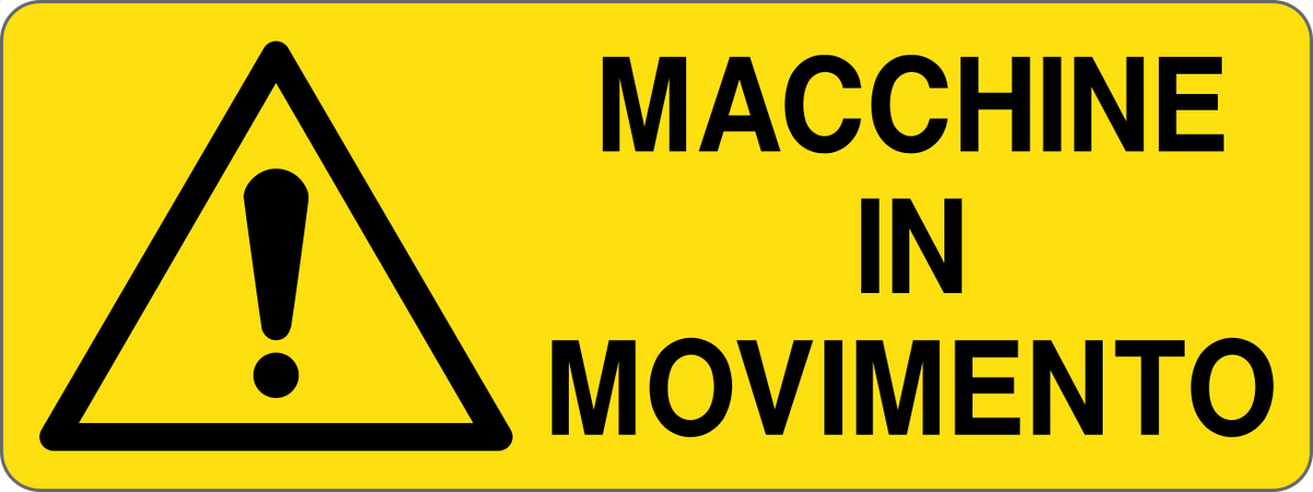 Cartello macchine in movimento 2312