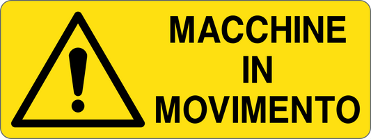 Cartello macchine in movimento 2312